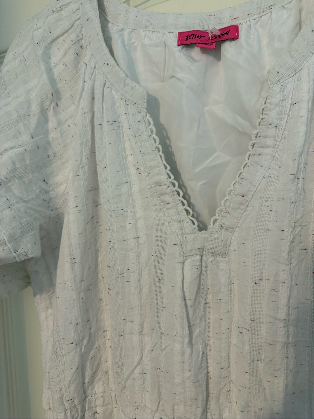 Betsey Johnson White Eyelet Maxi Dress - Picture 2 of 5